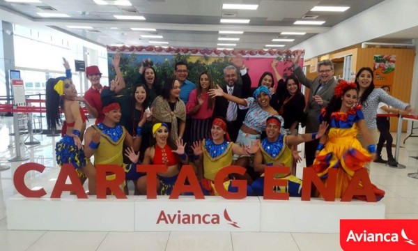 Avianca inaugura el vuelo directo El Salvador-Cartagena