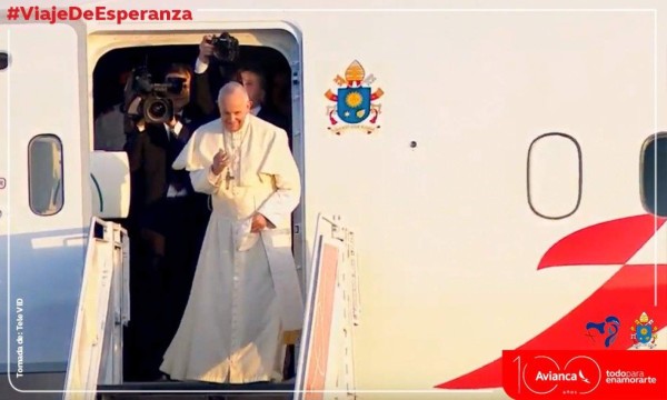JMJ: Avianca transporta al papa Francisco de regreso al Vaticano