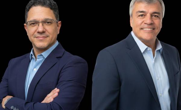 <i> Juan Barahona (Country Manager de Liberty Networks Honduras) y Juan David Correa (Director de Tecnología de la Información y las Comunicaciones (TIC) de Liberty Networks). (Fotos: Cortesía)</i>