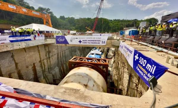 El tramo soterrado comprende un túnel de aproximadamente 4,4 kilómetros bajo el Canal de Panamá. (Foto: EcoTVpanama)