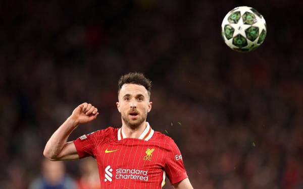 <i>El futbolista del Liverpool Diogo Jota en una imagen de archivo. EFE/EPA/ADAM VAUGHAN</i>