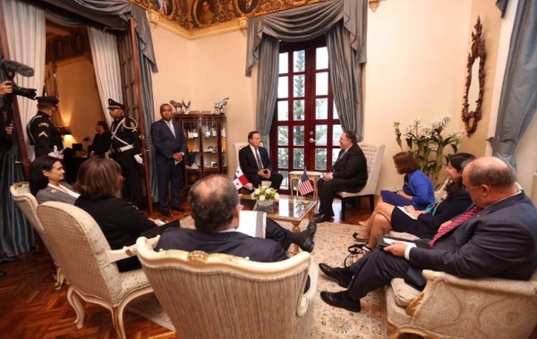 China, el tema principal en la reunión de Varela y Pompeo