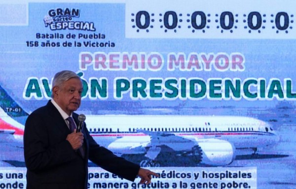 AMLO confirma rifa simbólica del avión presidencial de México