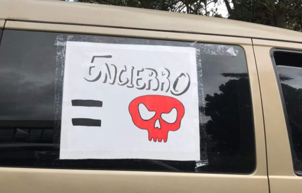 Caravana demanda fin del confinamiento impuesto en Guatemala