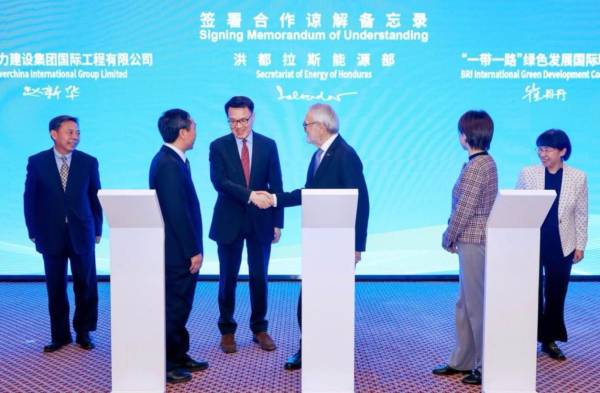 Honduras suscribe con China memorando de entendimiento para plan de energía eléctrica