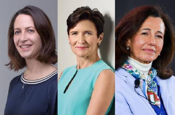 De izquierda a derecha: Anasofía Sánchez Juárez (Waze); Jane Fraser (Citigroup) y Ana Cristina Botín (Santander). Fotos: Archivo