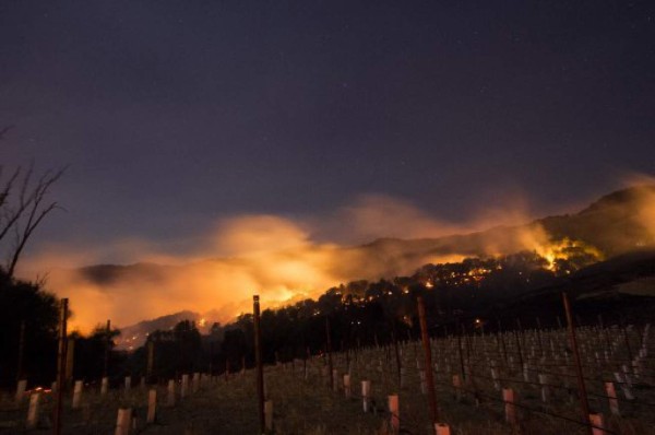 Incendios arrasan la región del vino de California