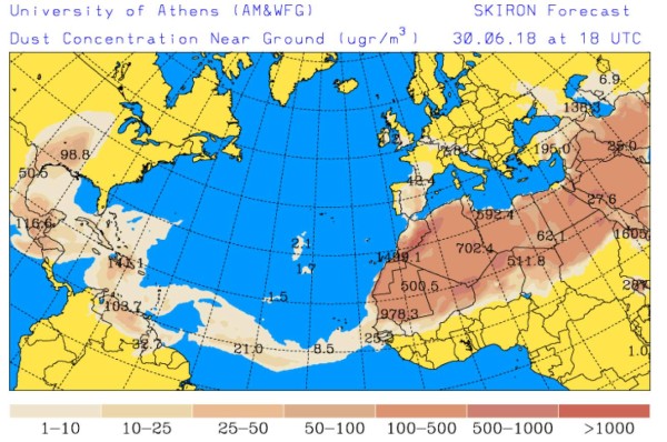 Centroamérica registra el ingreso de nube de polvo del Sahara