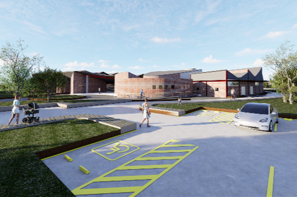 <i>Los edificios compartirán un mismo prototipo arquitectónico con forma elíptica, inspirado en el símbolo del cero en la numeración maya. Foto de cortesía</i>