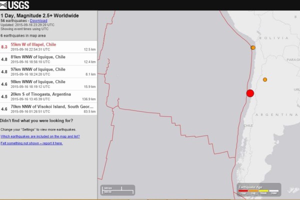Terremoto de 8,4 grados dispara alerta Tsunami en Chile y fuerza evacuación
