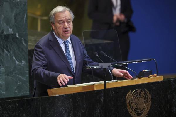 <i>El secretario general de la ONU, António Guterres. EFE/Sarah Yenesel</i>