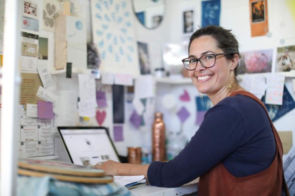 Two sisters running an artistic embroidery business from their home in Fish Hoek, South Africa.