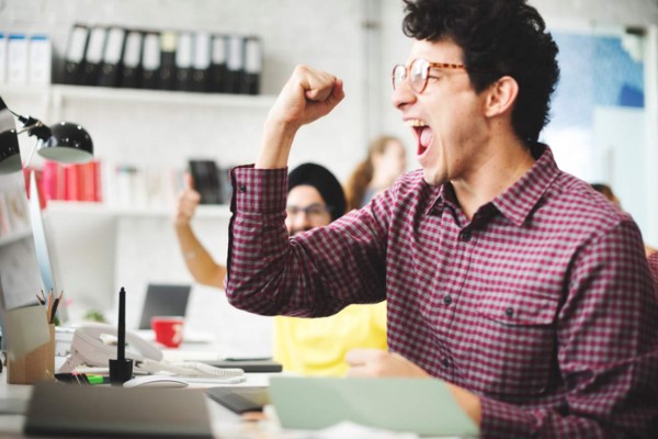 People Celebration Success Working Successful Concept