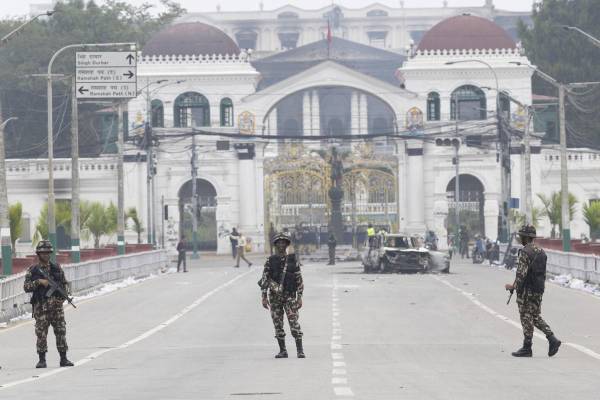 <i>La protesta, que comenzó el 8 de septiembre, fue liderada por un grupo de jóvenes que se identifican como la Generación Z, contra la corrupción y la prohibición de las redes sociales impuesta por el gobierno. EFE/ Narendra Shrestha</i>