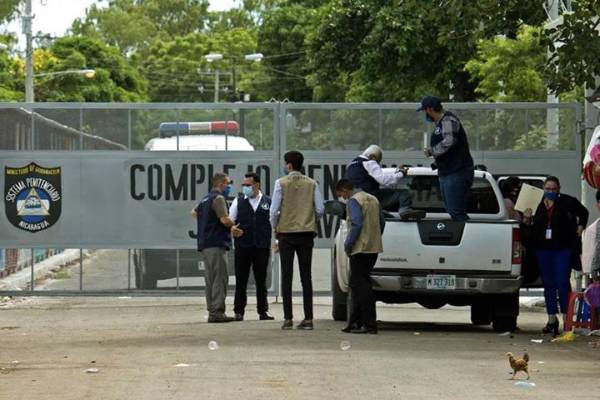 <i>Fotografía de archivo de la entrada a la cárcel conocida como La Modelo, en Managua (Nicaragua). EFE/Stringer</i>