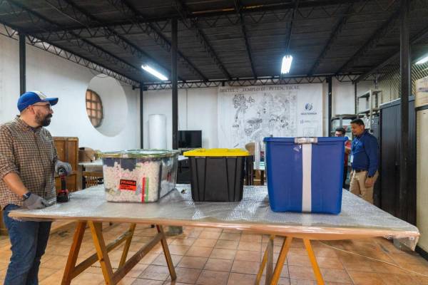 <i>Según el Gobierno, los bienes permanecerán en resguardo temporal en el Instituto de Antropología e Historia de Guatemala para su proceso de climatización y registro, antes de ser trasladados a un museo nacional. Foto de cortesía</i>