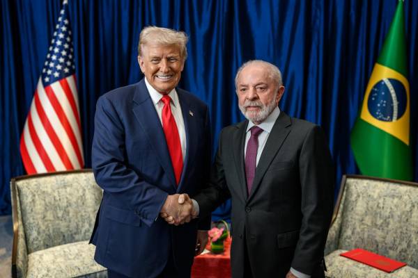 <i>Trump y Lula mantuvieron asimismo una reunión en los márgenes de la cumbre, posibilidad que habían anticipado tanto EEUU como Brasil en los últimos días. Foto de cortesía</i>