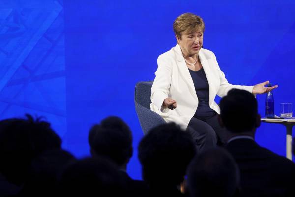 <i>La directora gerente del FMI, Kristalina Georgieva. EFE/EPA/WILL OLIVER</i>