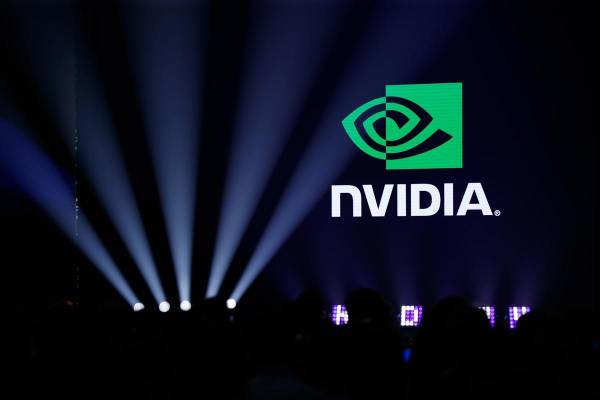 <i>Fotografía de archivo del logo de Nvidia. EFE/Ritchie B. Tongo</i>