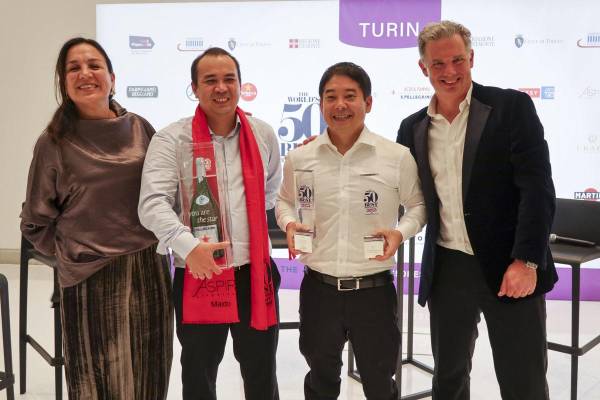 <i>El restaurante peruano Maido, en Lima, del chef Mitsuharu 'Micha' Tsumura, se coronó este 19 de junio de 2025 en Turín (Italia) como el mejor restaurante del mundo según el listado que elaborado cada año la revista británica Restaurant, y en el que hay un total de diez latinoamericanos. EFE/Daniel Cáceres</i>