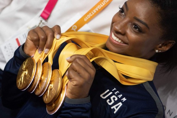 Simone Biles logra estratosférico récord en el mundo de la gimnasia