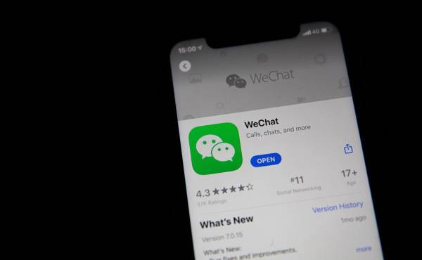 <i>Fotografía de archivo de la aplicación WeChat. EFE/EPA/ROMAN PILIPEY</i>