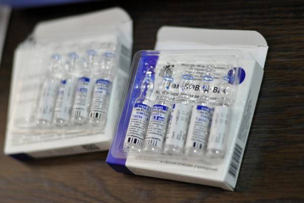 <i>Picture of vials of the Russian Sputnik V vaccine. FOTO JORGE BERNAL / AFP</i>