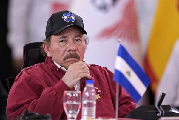 <i>El presidente de Nicaragua, Daniel Ortega, sepultó explícitamente el domingo cualquier posibilidad de alternancia democrática al sentenciar que no permitirá procesos electorales que pongan en riesgo el control del oficialismo. (Photo by JUAN BARRETO / AFP)</i>