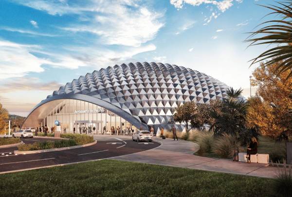 <i>Render del Aeropuerto Internacional del Pacífico. El Salvador. FOTO CEPA</i>