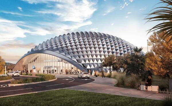 <i>Render del Aeropuerto Internacional del Pacífico. El Salvador. FOTO CEPA</i>