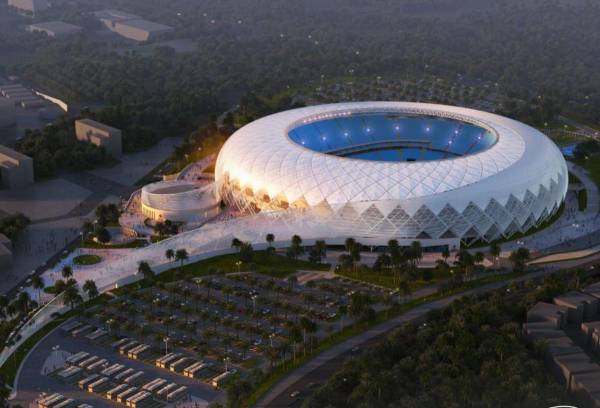 <i>El nuevo Estadio Nacional de El Salvador - donado por China- tendrá capacidad para 50.000 aficionados (en butacas) y se consolidará como el más grande de Centroamérica. FOTOS PRESIDENCIA DE EL SALVADOR</i>
