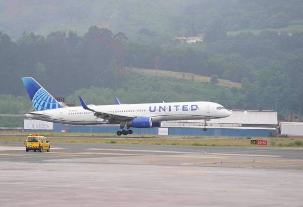 Fotografía de archivo de la compañía United Airlines. EFE/ Miguel Toña