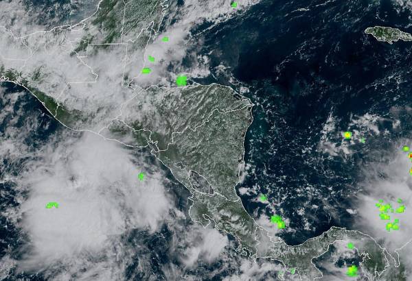 <i>El primer frente frío de 2023 ingresó a Centroamérica. Foto NOAA</i>