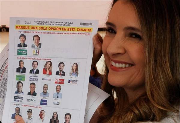 La Gran Consulta por Colombia, que reunió a sectores de centroderecha y derecha, fue ganada por la senadora del Centro Democrático Paloma Valencia, con más de tres millones de votos. (Foto:EE)