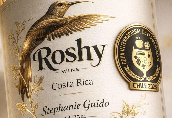 <i>Roshy Wine cumple 10 años, se vende en supermercados y en zonas turísticas de Costa Rica. Foto de cortesía</i>