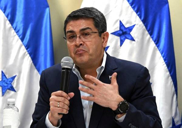 <i>Juan Orlando Hernández, expresidente de Honduras. FOTO AFP</i>