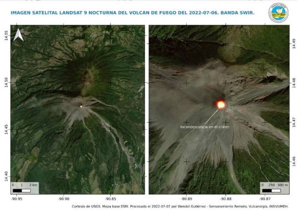 Guatemala: Volcán de Fuego continúa con actividad moderada