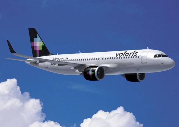 <i>Avión de Volaris México. FOTO E&amp;N</i>