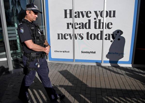 <i>Fotografía de archivo de un cartel colocado en la oficina del medio australiano Courier Mail. EFE/EPA/DAN PELED AUSTRALIA AND NEW ZEALAND OUT[AUSTRALIA AND NEW ZEALAND OUT]</i>