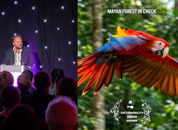 <i>El documental tiene como hilo conductor a Sofía, una cría de guacamaya roja cuya supervivencia permite acercarse a los riesgos que enfrentan las especies y sus hábitats. A la izquierda, el creador del documental, Sergio Izquierdo. (Fotos: Cortesía)</i>