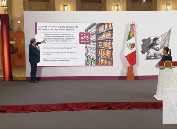 Un total de 22 grandes empresas se comprometieron con la Secretaría de Economía a aumentar el promedio del contenido nacional de los productos que venden en los próximos tres años. Foto cortesía