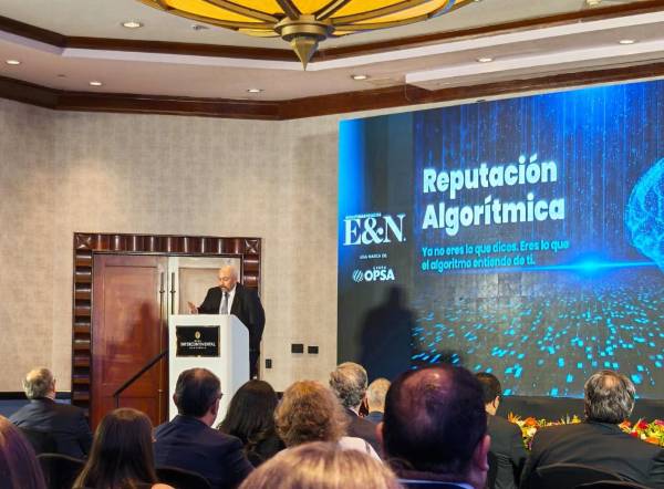 <i>“La reputación siempre fue una interpretación. La novedad es quién nos está ayudando a obtenerla”, planteó Castellán. (Foto: José Carlos Flores-E&amp;N)</i>
