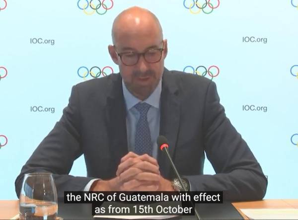 El COI suspende al Comité Olímpico de Guatemala