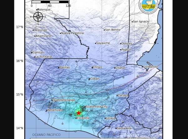 Fuerte sismo en Escuintla genera alarma en Guatemala y El Salvador