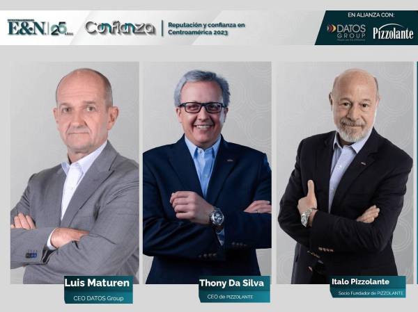 <i>Luis Maturén, Thony Da Silva e Italo Pizzolante hacen importantes reflexiones sobre la Reputación y la Confianza para las Empresas, Empresarios y Marcas de la región. Foto Revista Estrategia&amp;Negocios</i>