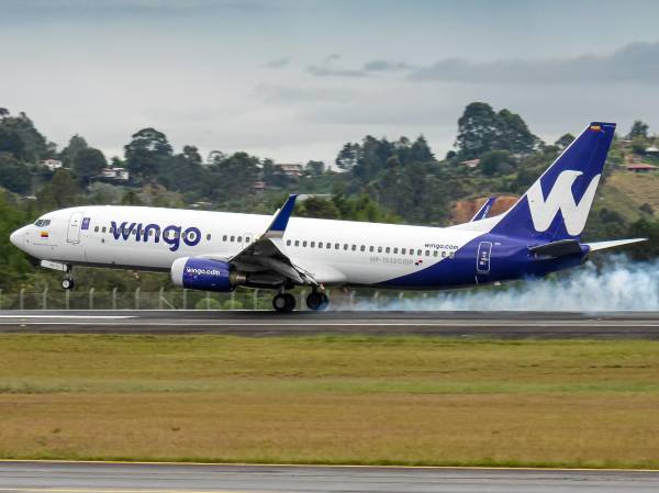 <i>En octubre de 2025, Wingo también habilitó una conexión con la capital colombiana, siendo esta la segunda vez que la aerolínea deposita su confianza en el mercado guatemalteco. Foto de cortesía</i>