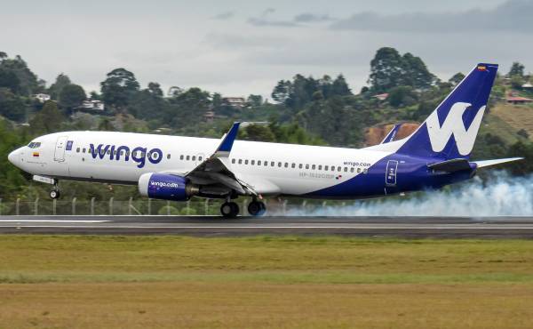 <i>En octubre de 2025, Wingo también habilitó una conexión con la capital colombiana, siendo esta la segunda vez que la aerolínea deposita su confianza en el mercado guatemalteco. Foto de cortesía</i>