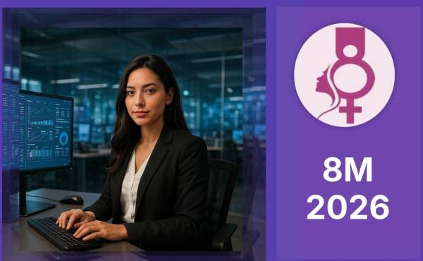 <i>Cuando se desarrolla a una mujer en tecnología, se impulsa simultáneamente su proyecto de vida y el bienestar de su familia. (Foto: IA – Microsoft Designer/E&amp;N)</i>