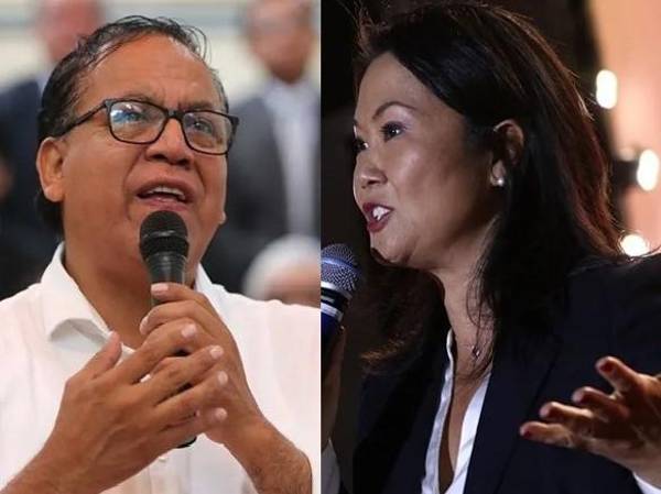 La izquierda representada por Roberto Sánchez (Juntos por el Perú) y la ultraderecha por Keiko Fujimori (Fuerza Popular) definirán este domingo el rumbo de Perú. (Fotos: EFE)
