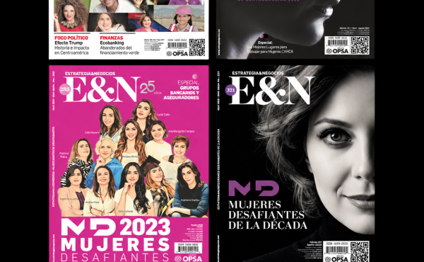 <i>Diez ediciones que con profundidad y consistencia fueron documentando la evolución del liderazgo femenino en la región. (Fotos: E&amp;N)</i>